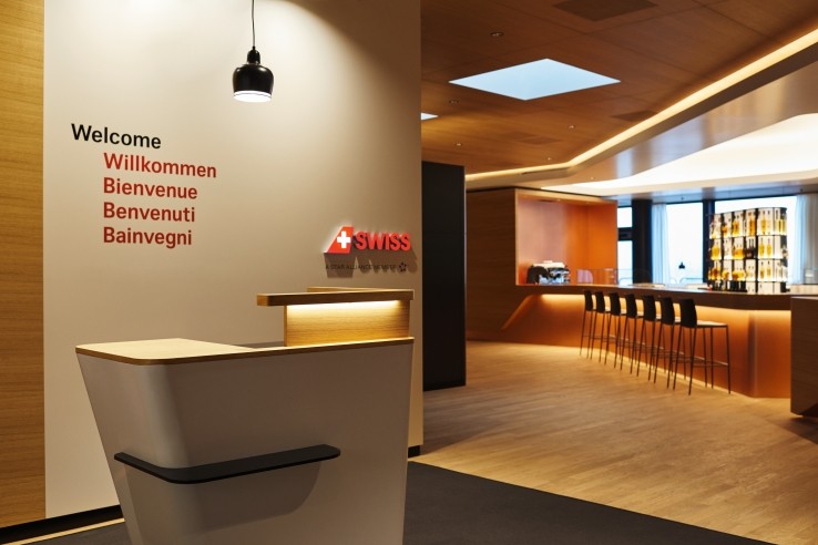 SWISS business class lounge